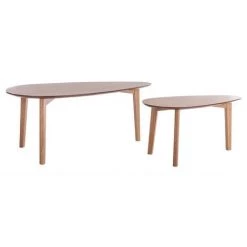 MILIBOO Tables Basses Gigognes Vintage Finition Chêne (lot De 2) ARTIK - Chêne Clair -France MILIBOO Soldes 2022 13784740 2