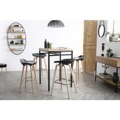 MILIBOO Tabouret De Bar Design Scandinave Lot De 2 GILDA - Blanc - Blanc -France MILIBOO Soldes 2022 13833697 5