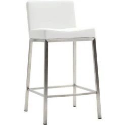 MILIBOO Tabourets De Bar Design Métal 66 Cm (lot De 2) EPSILON - Blanc - Blanc -France MILIBOO Soldes 2022 13833698 3