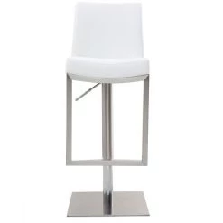 MILIBOO Tabouret De Bar Design KYLE - Blanc - Blanc