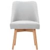MILIBOO Chaise Scandinave Tissu Pieds Bois LIV - Gris Perle - Gris Perle -France MILIBOO Soldes 2022 13923444 1
