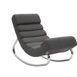 MILIBOO Fauteuil Design Rocking Chair TAYLOR - Gris - Gris -France MILIBOO Soldes 2022 13940834 2