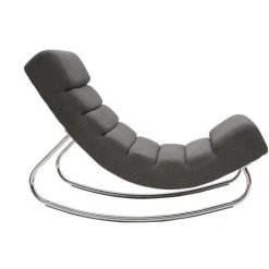 MILIBOO Fauteuil Design Rocking Chair TAYLOR - Gris - Gris -France MILIBOO Soldes 2022 13940834 3