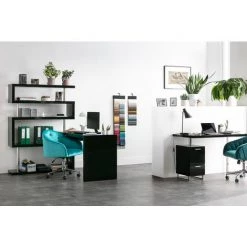 MILIBOO Bureau Design Brillant Amovible T-MAX - Noir Laqué - Noir Laqué -France MILIBOO Soldes 2022 13950068 5