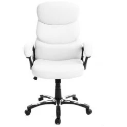 MILIBOO Fauteuil De Bureau Pliable Blanc GALLIEN - Blanc