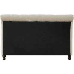 MILIBOO Lit Design Deux Places 160*200 RILEY - Naturel Velours - Naturel Velours -France MILIBOO Soldes 2022 13950131 4