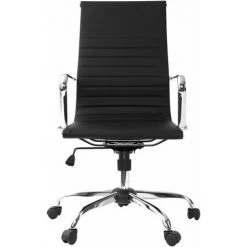 MILIBOO Fauteuil De Bureau Design Noir ARNO - Noir