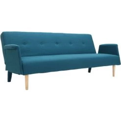 MILIBOO Canapé Convertible Design OSCAR - Bleu Canard - Bleu Canard -France MILIBOO Soldes 2022 13950135 2