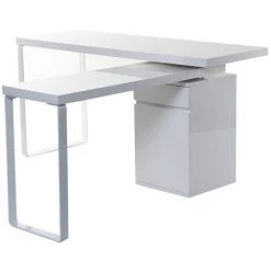 MILIBOO Bureau Design Modulable Blanc Brillant VOXY - Blanc -France MILIBOO Soldes 2022 13950138 3