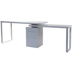 MILIBOO Bureau Design Modulable Blanc Brillant VOXY - Blanc -France MILIBOO Soldes 2022 13950138 4