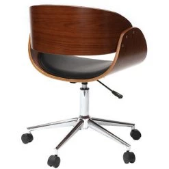 MILIBOO Chaise De Bureau à Roulettes BENT - Noyer / Noir - Noyer / Noir 9 MILIBOO Chaise De Bureau à Roulettes BENT - Noyer / Noir - Noyer / Noir -France MILIBOO Soldes 2022 13950149 3