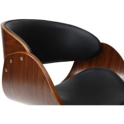 MILIBOO Chaise De Bureau à Roulettes BENT - Noyer / Noir - Noyer / Noir 10 MILIBOO Chaise De Bureau à Roulettes BENT - Noyer / Noir - Noyer / Noir -France MILIBOO Soldes 2022 13950149 4