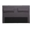 Tête De Lit En Tissu LORRY - Miliboo & Stéphane Plaza - Gris Foncé - Gris Foncé -France MILIBOO Soldes 2022 13950163 1