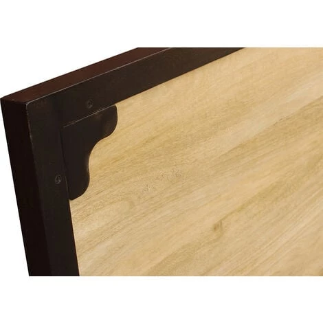 MILIBOO Tête De Lit Métal Et Manguier Massif L165 Cm INDUSTRIA - Bois Clair / Noir 5 MILIBOO Tête De Lit Métal Et Manguier Massif L165 Cm INDUSTRIA - Bois Clair / Noir – Image 3