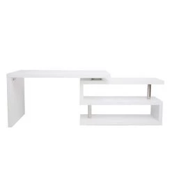 MILIBOO Bureau Design Modulable Bois MAX - Blanc Mat - Blanc Mat