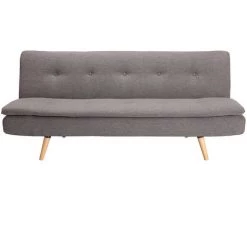 MILIBOO Canapé Convertible Scandinave 3 Places SENSO - Gris Anthracite - Gris Anthracite