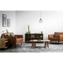 MILIBOO Canapé Cuir Vintage 3 Places ASPEN - Cuir De Vache Reconstitué - Camel - Camel 7 MILIBOO Canapé Cuir Vintage 3 Places ASPEN - Cuir De Vache Reconstitué - Camel - Camel -France MILIBOO Soldes 2022 13950204 3