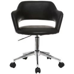 MILIBOO Fauteuil De Bureau Design JESSY - Noir - Noir