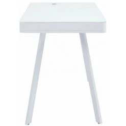 MILIBOO Bureau Connecté Multimédia En Verre Métal CLEVER - Blanc - Blanc -France MILIBOO Soldes 2022 13950223 3