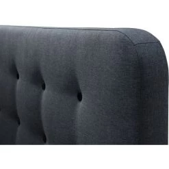 MILIBOO Lit Capitonné Tissu 160 X 200cm HOLSEN - Gris - Gris -France MILIBOO Soldes 2022 13950229 3