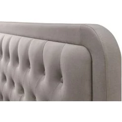 MILIBOO Lit 140x200 Cm Capitonné En Tissu Beige KRISTEN - Beige -France MILIBOO Soldes 2022 13950230 3