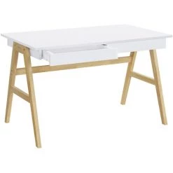 MILIBOO Bureau Design Blanc Et Bois BROOK - Blanc -France MILIBOO Soldes 2022 13950241 3