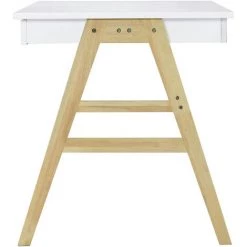 MILIBOO Bureau Design Blanc Et Bois BROOK - Blanc -France MILIBOO Soldes 2022 13950241 4