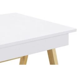 MILIBOO Bureau Design Blanc Et Bois BROOK - Blanc -France MILIBOO Soldes 2022 13950241 5