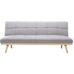 MILIBOO Canapé Convertible 3 Places Gris SIKKO - Gris Perle