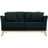 MILIBOO Canapé Scandinave 2 Places Déhoussable Pieds Bois OSLO - Gris Foncé - Gris Foncé -France MILIBOO Soldes 2022 13950252 1