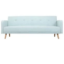 MILIBOO Canapé Convertible Scandinave 3 Places ULLA - Vert Menthe - Vert Menthe
