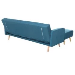 MILIBOO Canapé D'angle Convertible Réversible Scandinave ULLA - Bleu Canard - Bleu Canard -France MILIBOO Soldes 2022 13950269 3