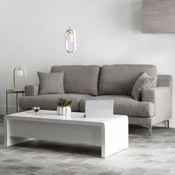 MILIBOO Canapé Design 3 Places Tissu BOMEN - Gris Perle - Gris Perle -France MILIBOO Soldes 2022 13950275 5