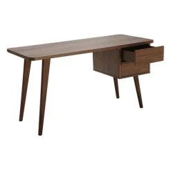 MILIBOO Bureau Design Chêne L140 Cm FIFTIES - Noyer - Noyer -France MILIBOO Soldes 2022 13950285 3