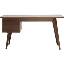 MILIBOO Bureau Design Chêne L140 Cm FIFTIES - Noyer - Noyer -France MILIBOO Soldes 2022 13950285 4