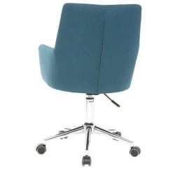MILIBOO Fauteuil De Bureau Design Tissu SHANA - Bleu Canard - Bleu Canard -France MILIBOO Soldes 2022 13950290 3