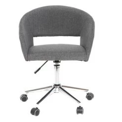 MILIBOO Fauteuil De Bureau Design YLA - Gris Foncé - Gris Foncé