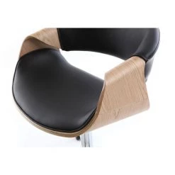 MILIBOO Fauteuil De Bureau Design Bois ARAMIS - Bois Clair / Noir - Bois Clair / Noir -France MILIBOO Soldes 2022 13950301 4