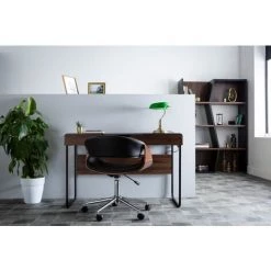 MILIBOO Fauteuil De Bureau Design Bois ARAMIS - Bois Clair / Noir - Bois Clair / Noir -France MILIBOO Soldes 2022 13950301 5