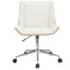 MILIBOO Fauteuil De Bureau Design Bois MELKIOR - Bois Clair / Blanc - Bois Clair / Blanc -France MILIBOO Soldes 2022 13950304 1