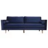 MILIBOO Canapé Design 3-4 Places Velours émeraude IMPERIAL - Bleu Foncé Velours - Bleu Foncé Velours -France MILIBOO Soldes 2022 13950325 1