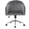 MILIBOO Fauteuil De Bureau Velours ROMI - Gris Foncé Velours - Gris Foncé Velours -France MILIBOO Soldes 2022 13950329 1