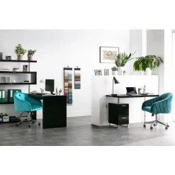 MILIBOO Fauteuil De Bureau Velours ROMI - Gris Foncé Velours - Gris Foncé Velours 11 MILIBOO Fauteuil De Bureau Velours ROMI - Gris Foncé Velours - Gris Foncé Velours -France MILIBOO Soldes 2022 13950329 5
