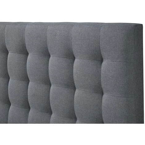 MILIBOO Lit 160x200 Capitonné En Tissu Gris Clair DANAE - Gris Clair 6 MILIBOO Lit 160x200 Capitonné En Tissu Gris Clair DANAE - Gris Clair – Image 4