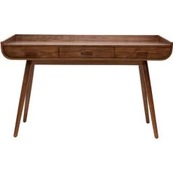 Bureau Scandinave Bois HALLEN - Miliboo & Stéphane Plaza - Noyer - Noyer