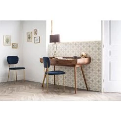 Bureau Scandinave Bois HALLEN - Miliboo & Stéphane Plaza - Noyer - Noyer -France MILIBOO Soldes 2022 13950401 5