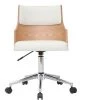 MILIBOO Chaise De Bureau Design Blanche Et Bois Clair Avec Coussin Intégré MAYOL - Bois Clair / Blanc 2 MILIBOO Chaise De Bureau Design Blanche Et Bois Clair Avec Coussin Intégré MAYOL - Bois Clair / Blanc -France MILIBOO Soldes 2022 13950439 1