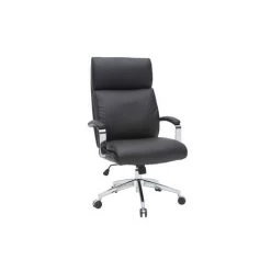 MILIBOO Fauteuil De Bureau Cuir CITY - Cuir De Vache - Noir - Noir -France MILIBOO Soldes 2022 13950444 3