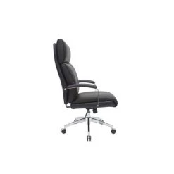 MILIBOO Fauteuil De Bureau Cuir CITY - Cuir De Vache - Noir - Noir -France MILIBOO Soldes 2022 13950444 4