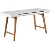 MILIBOO Bureau Scandinave Blanc Laqué Mat Et Bois ESKA - Bois Clair / Blanc Laqué 1 MILIBOO Bureau Scandinave Blanc Laqué Mat Et Bois ESKA - Bois Clair / Blanc Laqué -France MILIBOO Soldes 2022 13950459 1